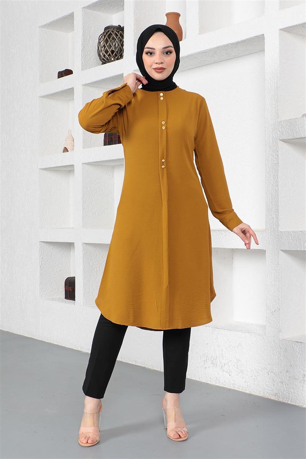 Düğme Detaylı Tunik TABA