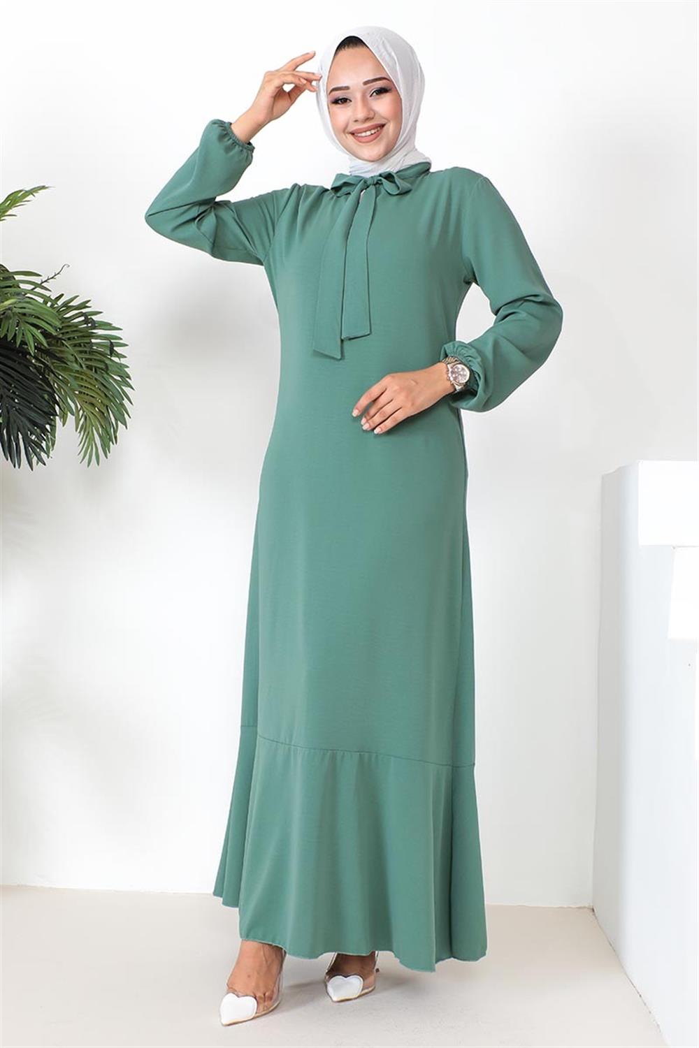 Tesettür Model Elbise MİNT