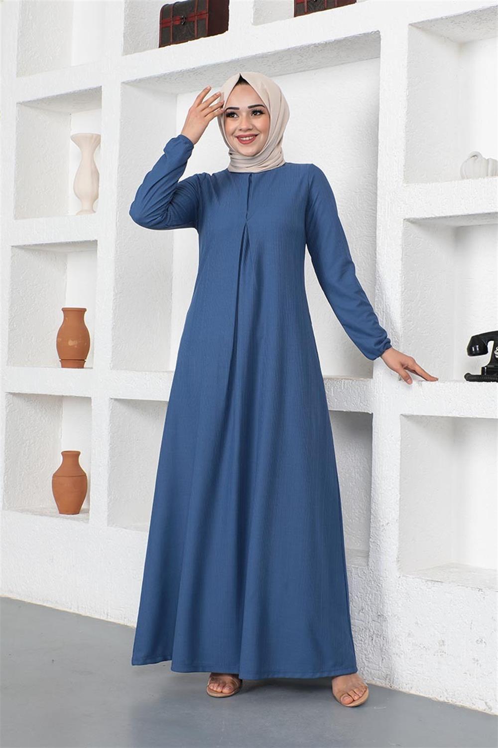A Pile Model Elbise İNDİGO
