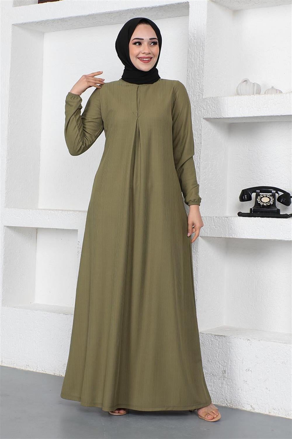 A Pile Model Elbise HAKİ