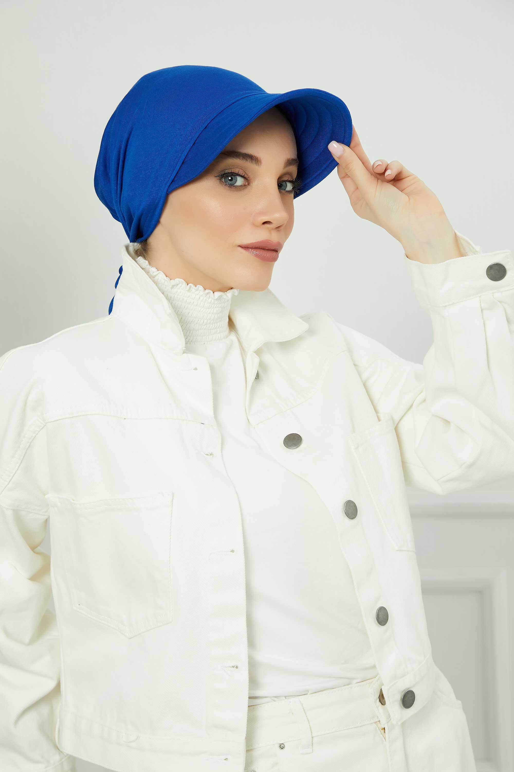Siperlikli Bandana Bone,B-71 Saks Mavisi