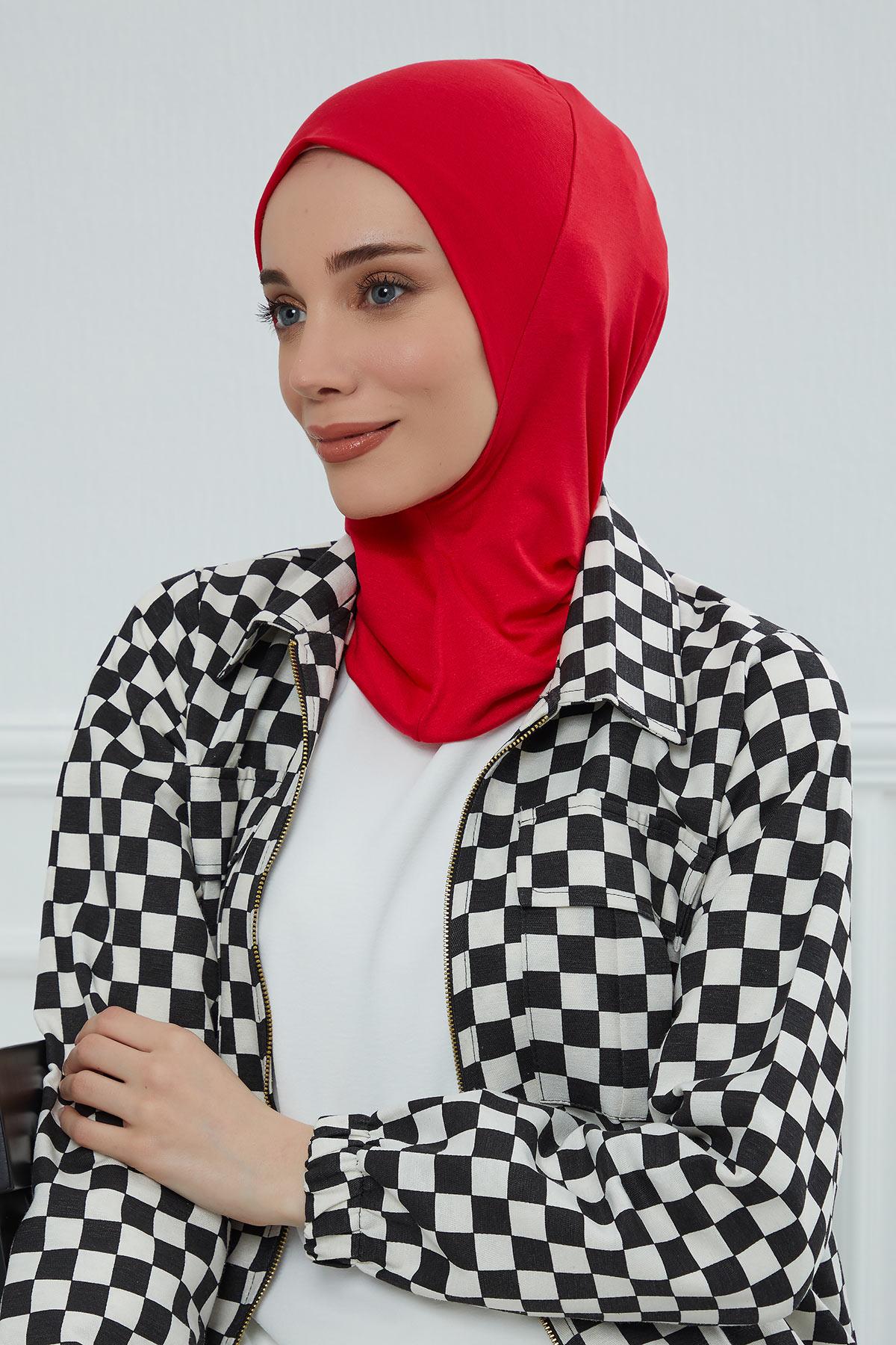 Tesettür İç Bone,TB-5 Kırmızı