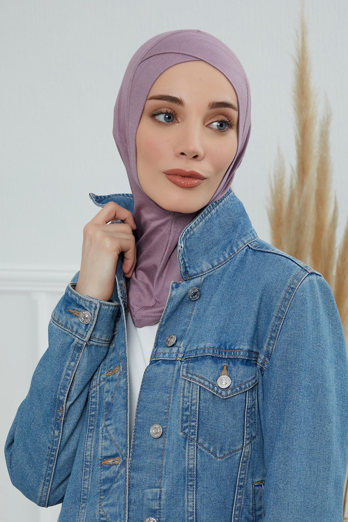 Önü Çapraz Detaylı Penye İç Bone,TB-4,TB-4 Lila