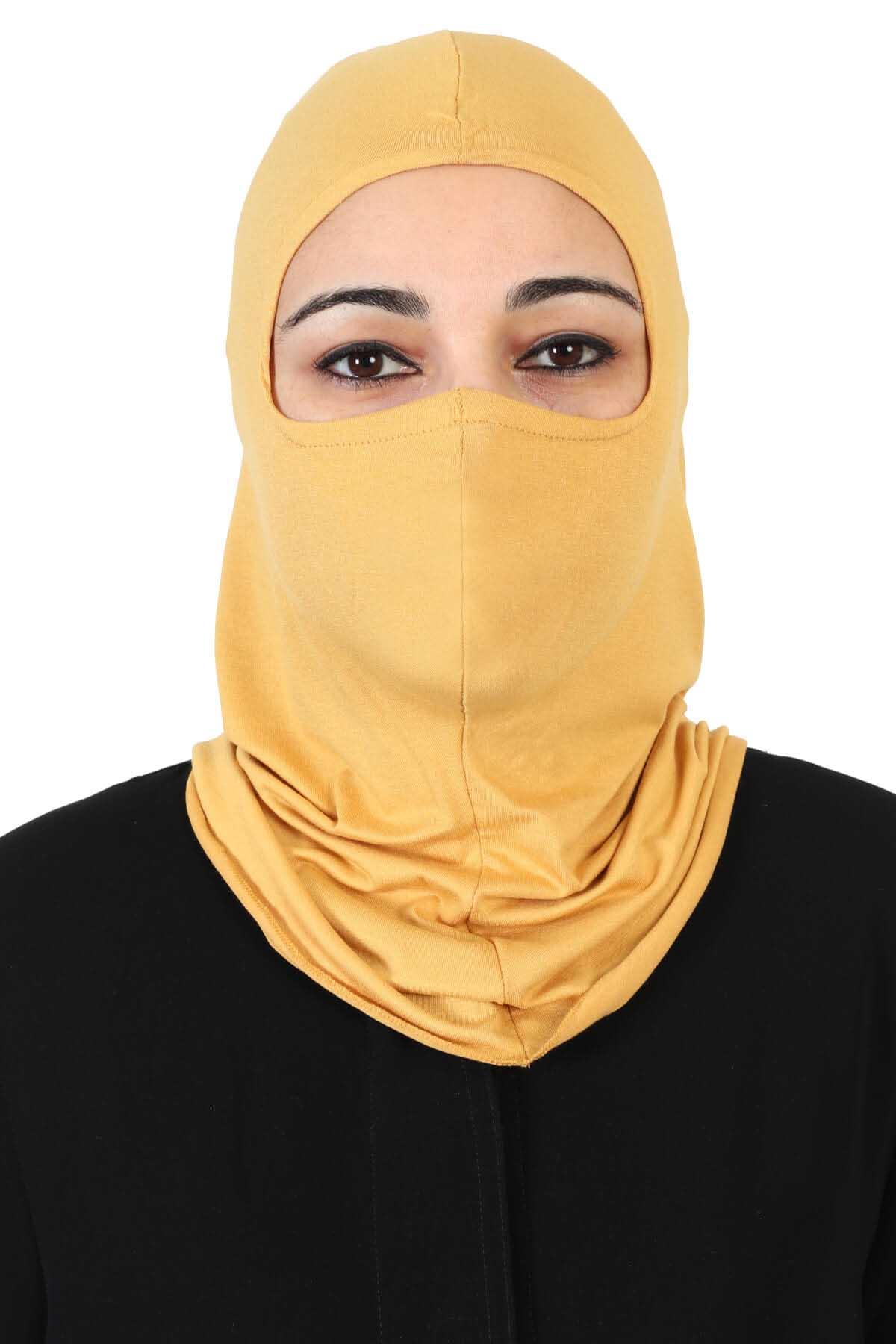 Maskeli Penye Bone,TB-2 Hardal Sarısı