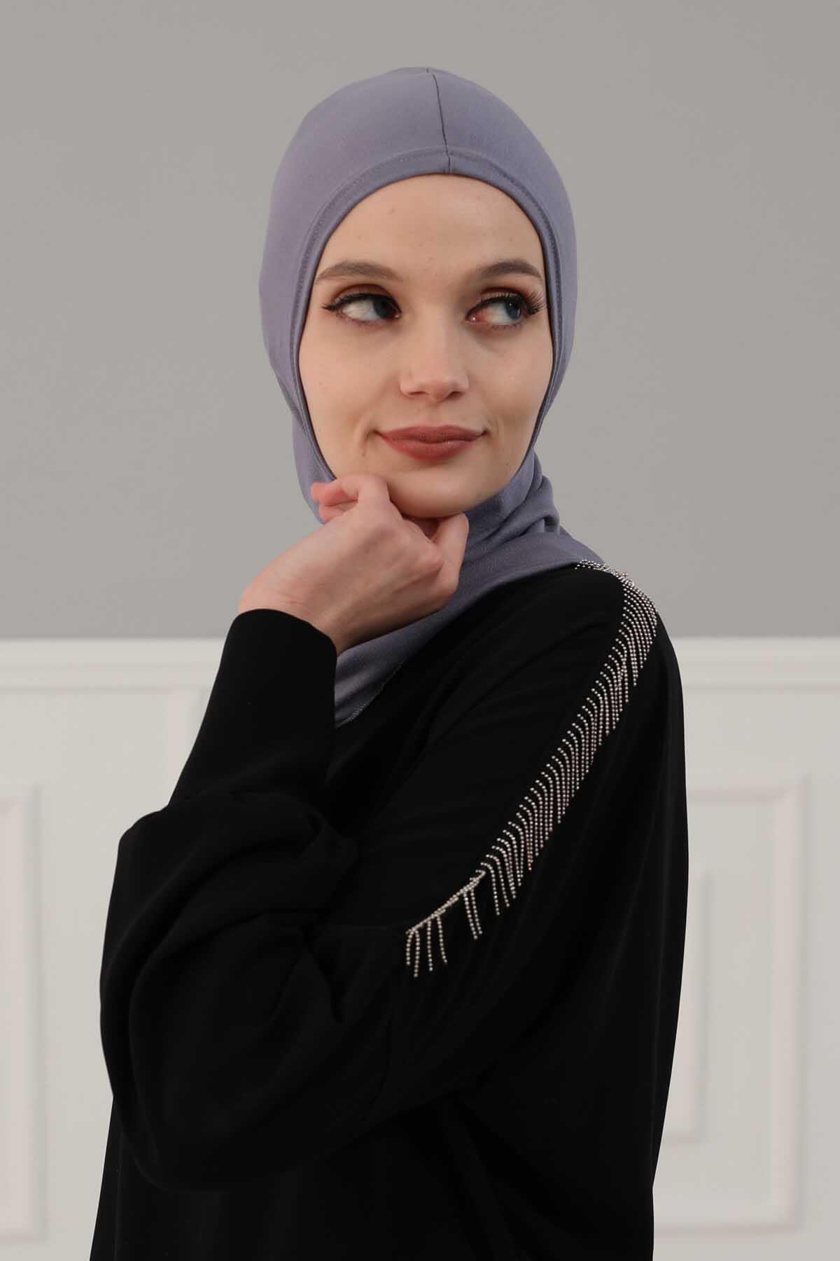 Tesettür İç Bone,TB-1 Gri