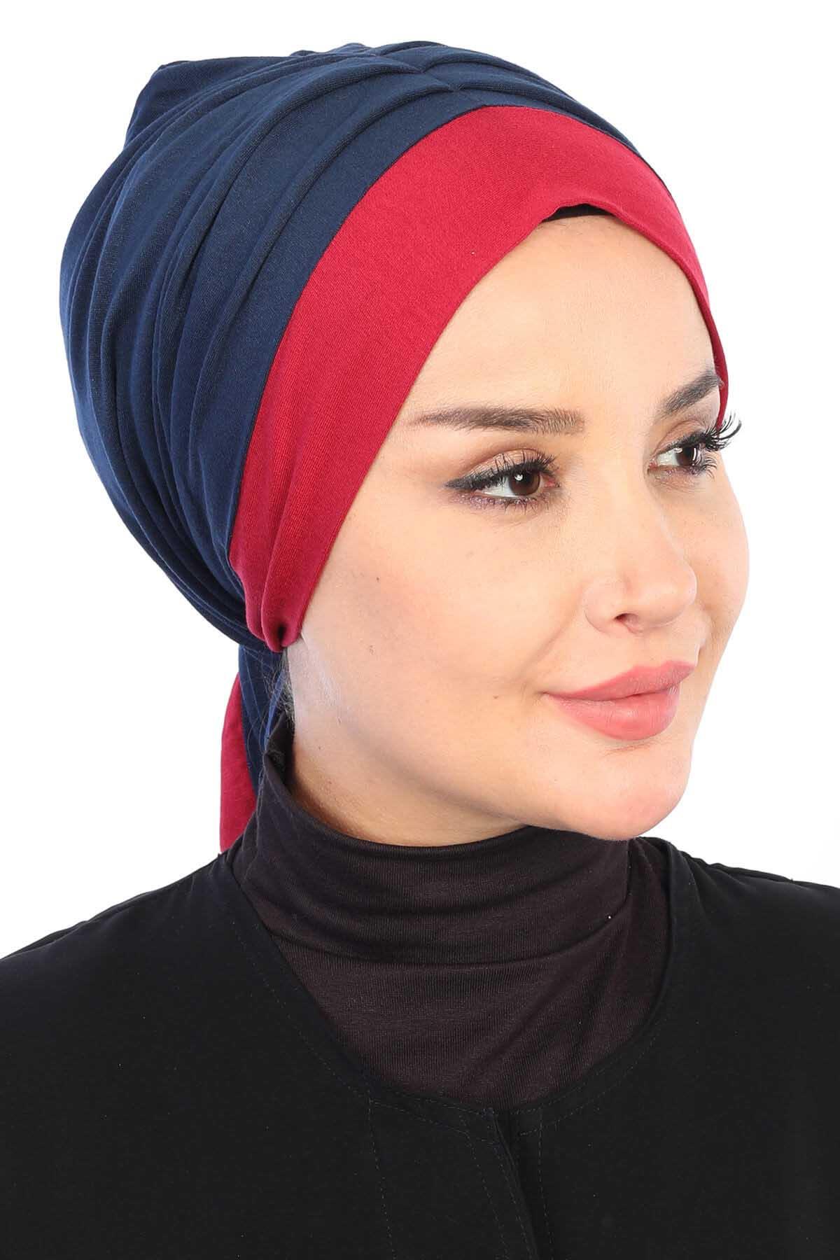 Penye Bone,B-46 Bordo - Lacivert