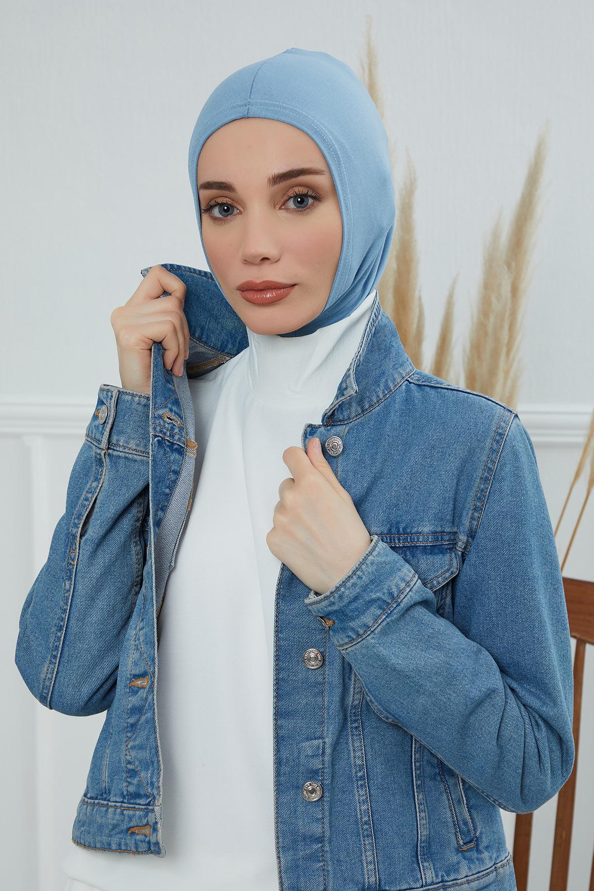 Tesettür İç Bone,TB-1 Mavi