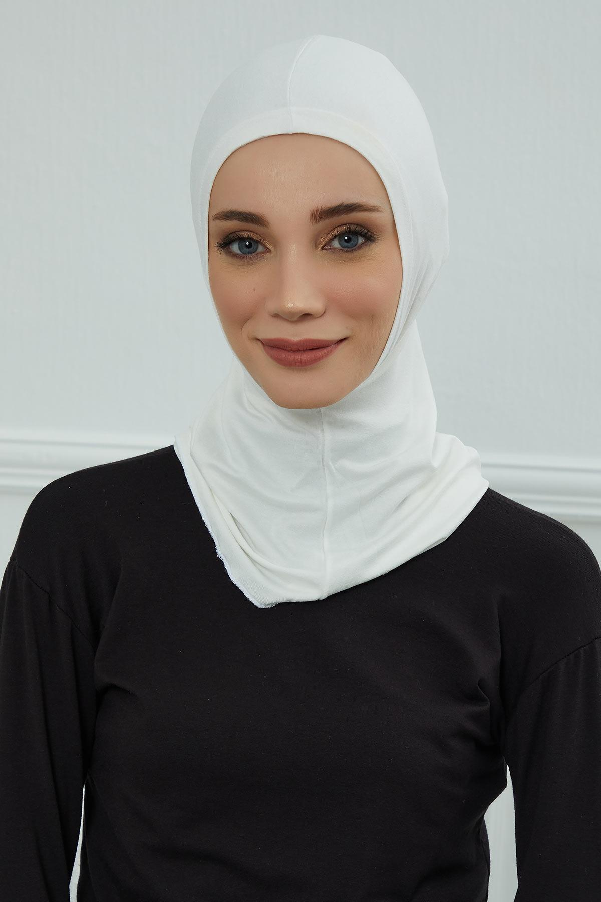 Tesettür İç Bone,TB-1 Krem