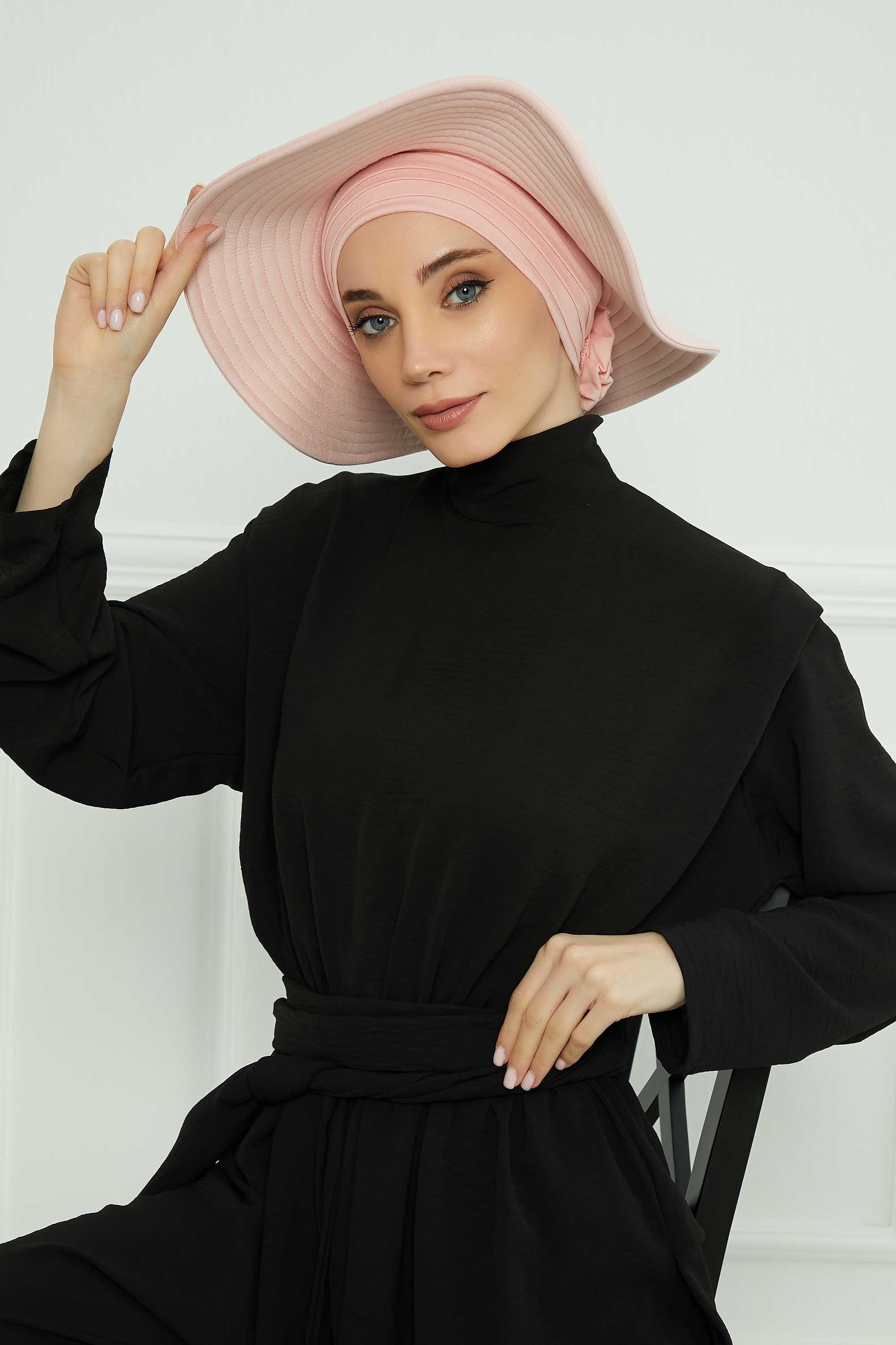 Çıkarılabilir Penye Şapka Bone,S-2P Pudra