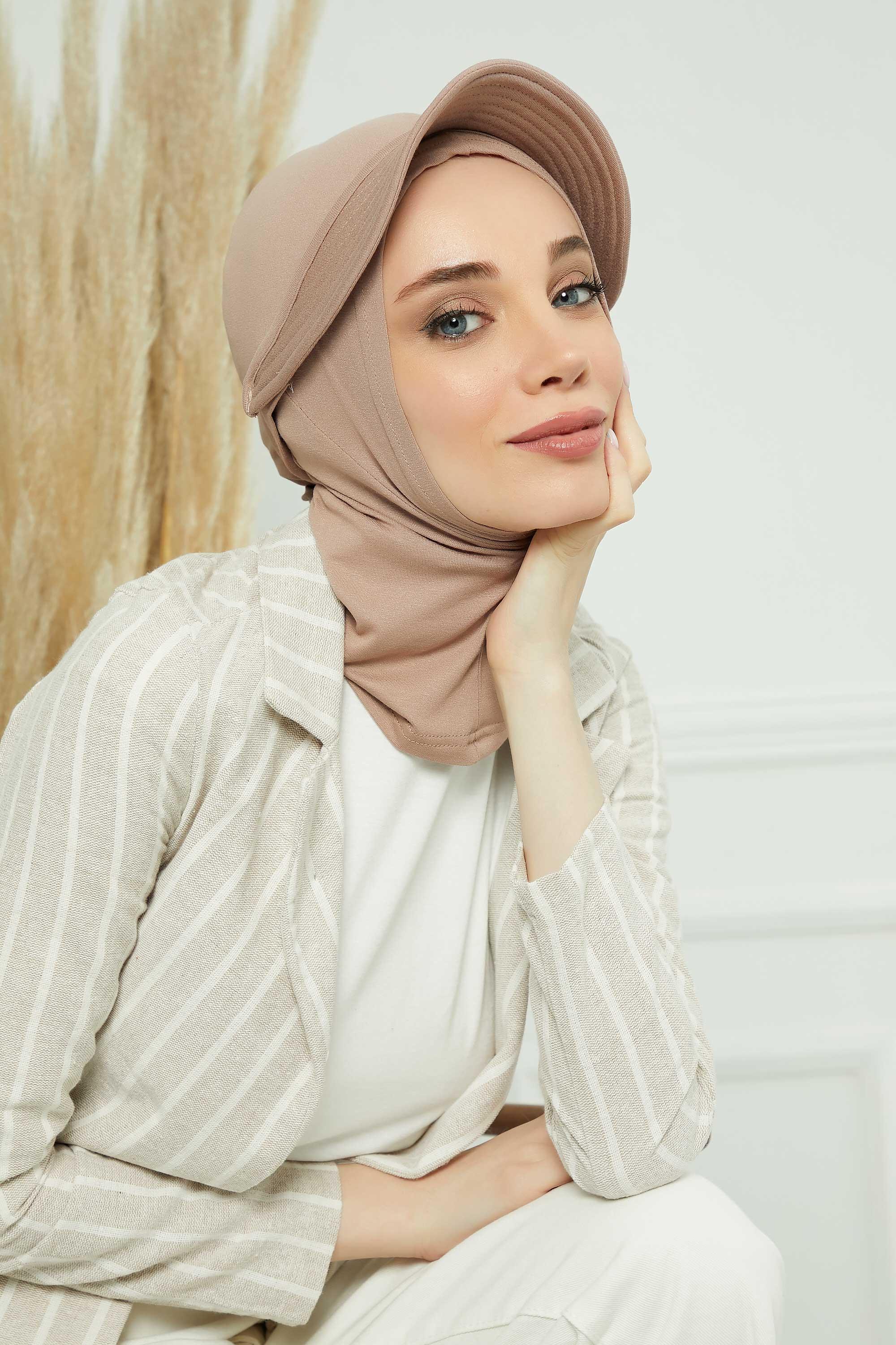 Siperlikli Penye Bone,B-75 Vizon