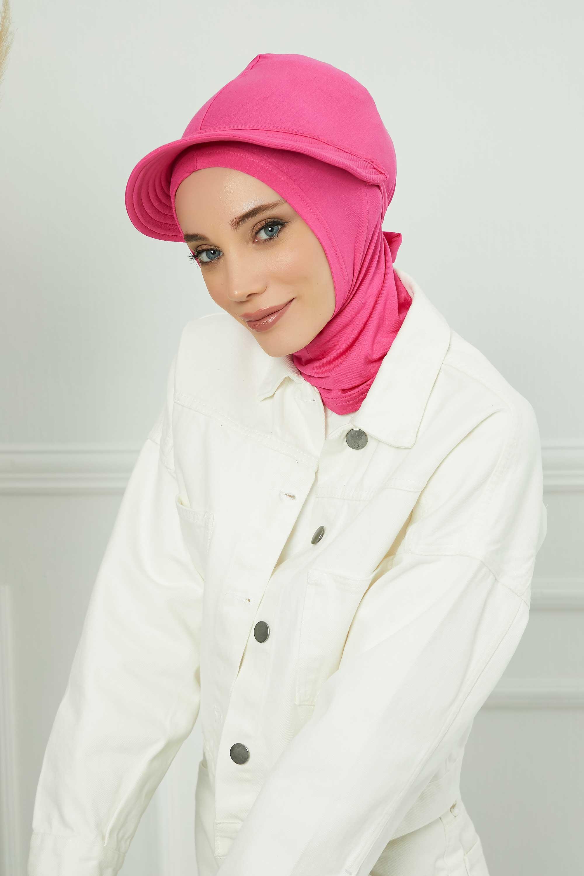Siperlikli Penye Bone,B-75 Fuşya