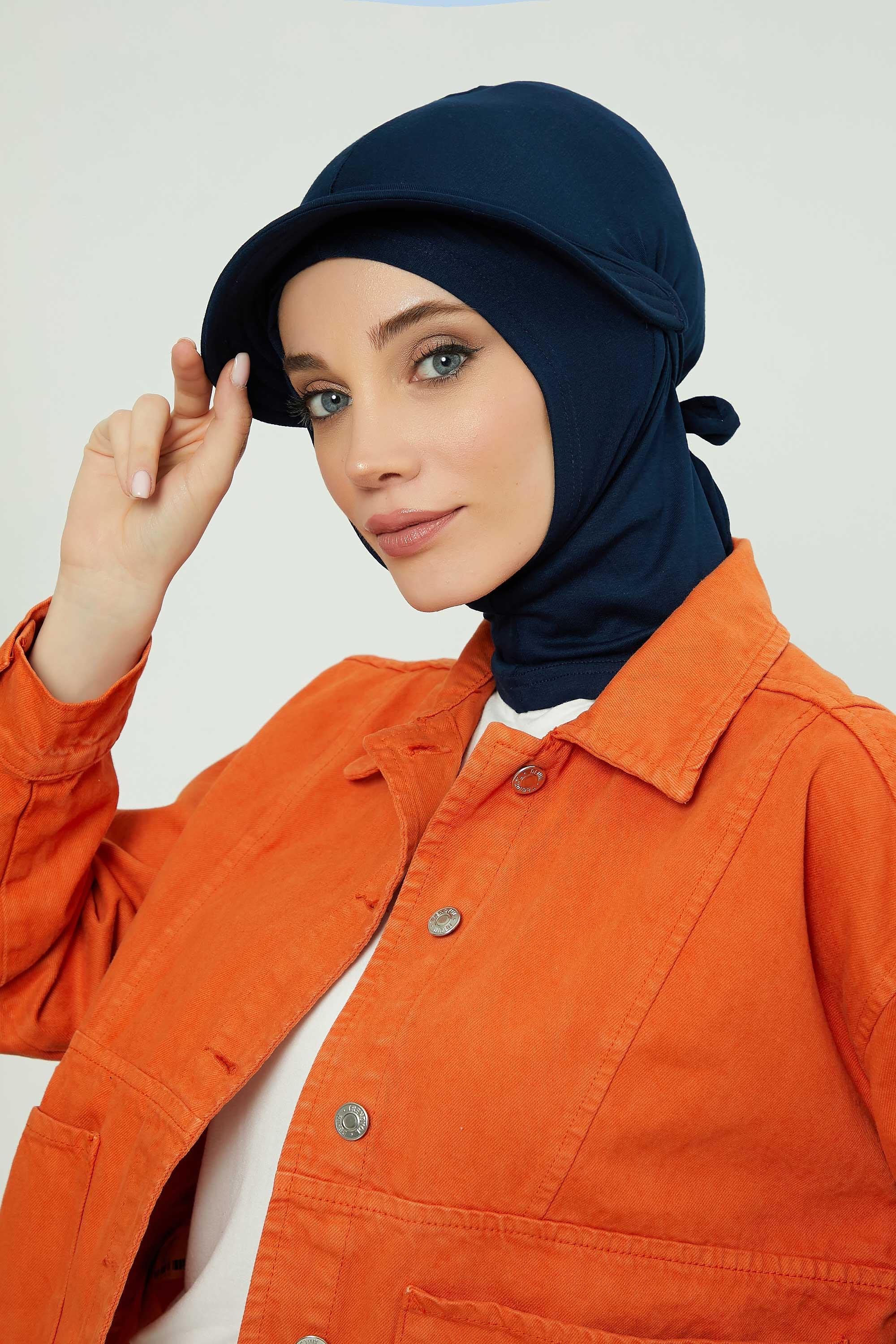 Siperlikli Penye Bone,B-75 Lacivert