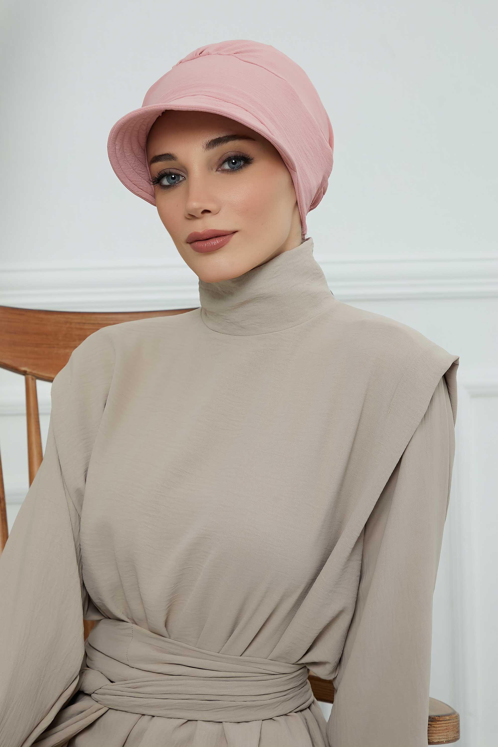 Siperlikli Aerobin Şapka Bone,B-73A Pembe