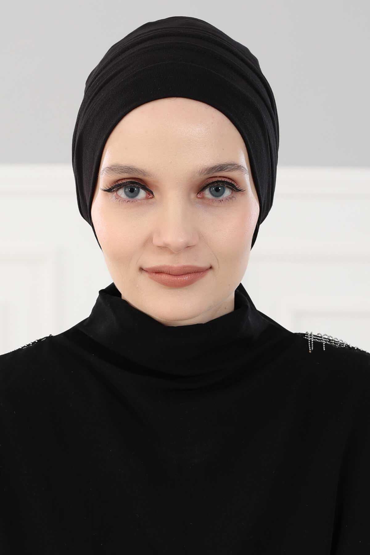 Bere Model Tesettür Bone,B-34 Siyah