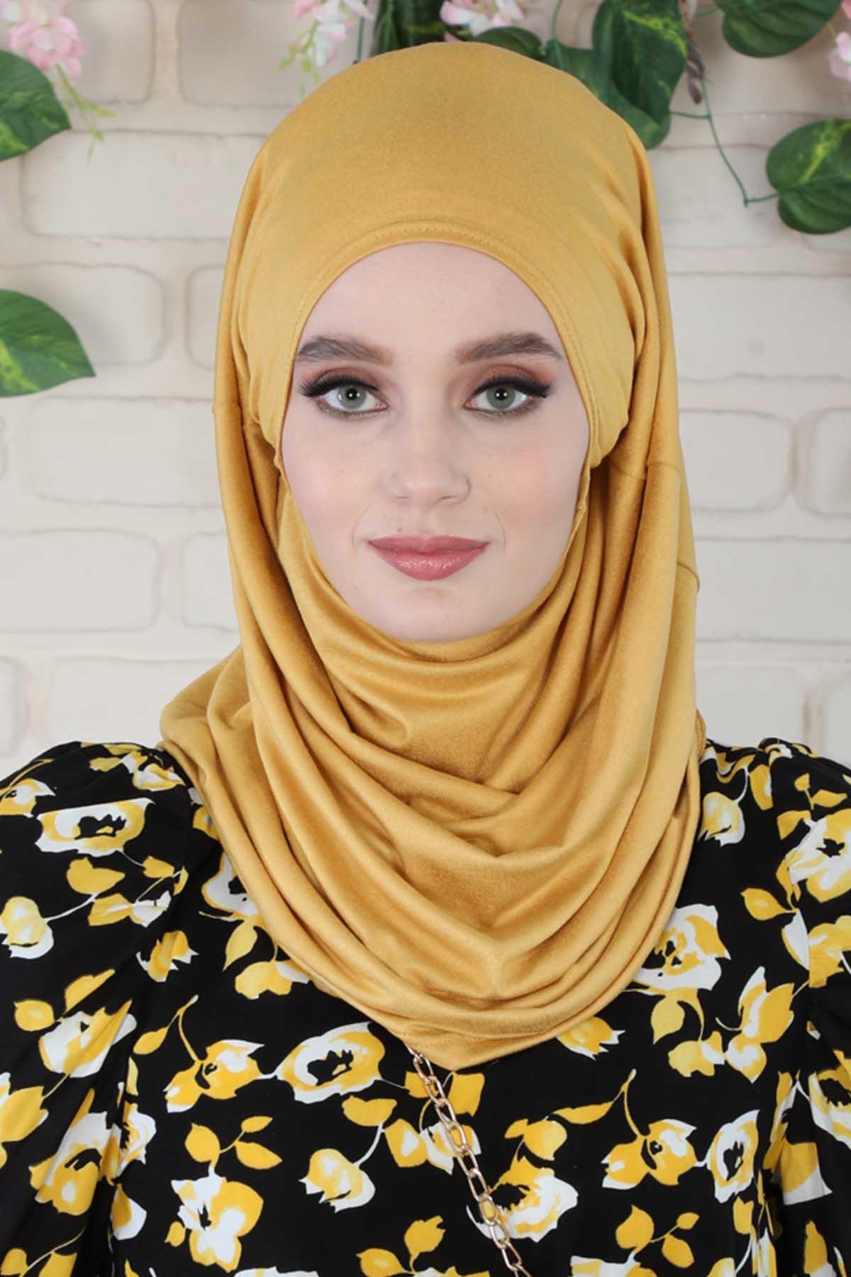 Tasarım Penye Bone,B-33 Hardal Sarısı