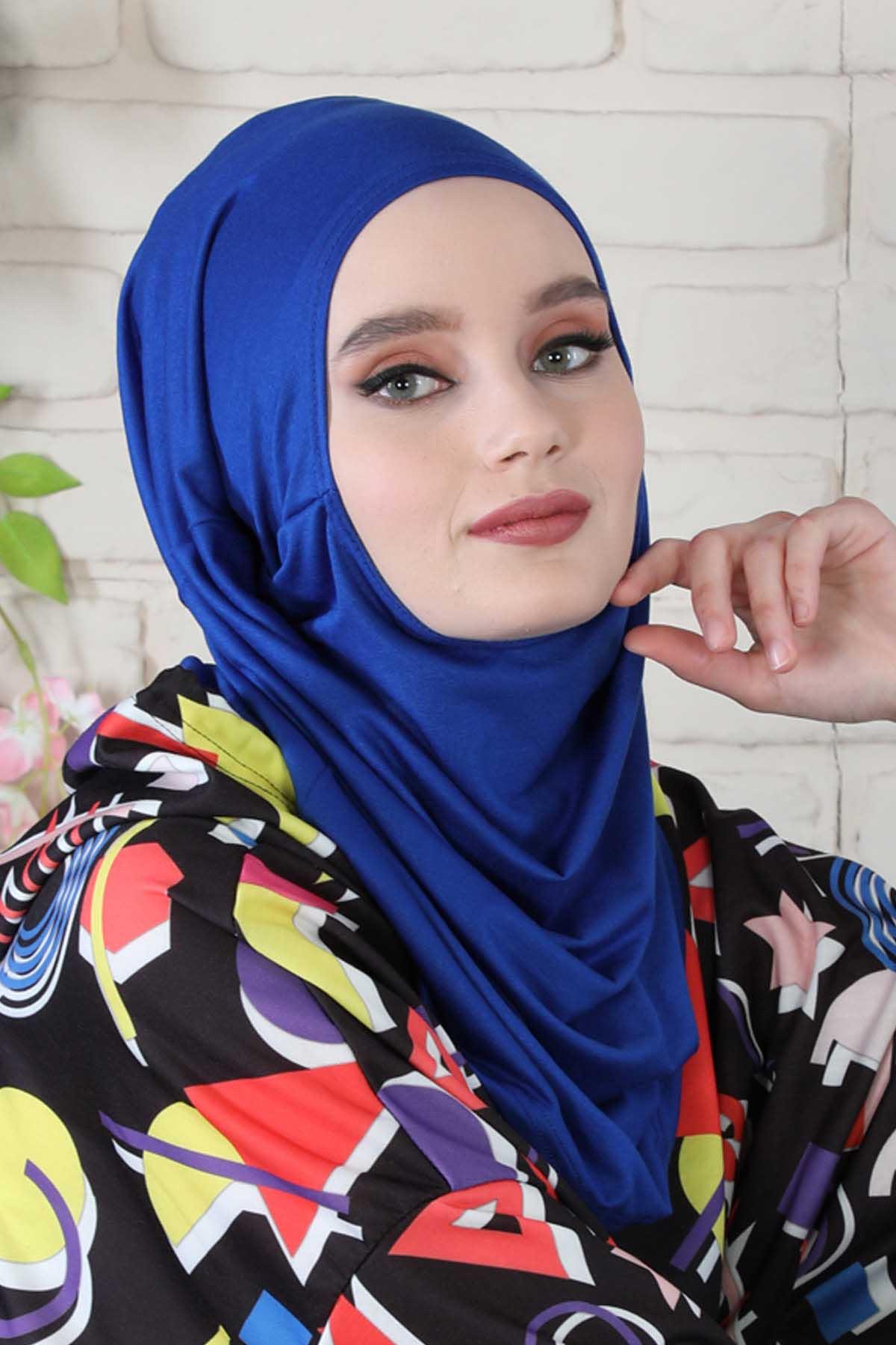 Tasarım Penye Bone,B-33 Saks Mavisi