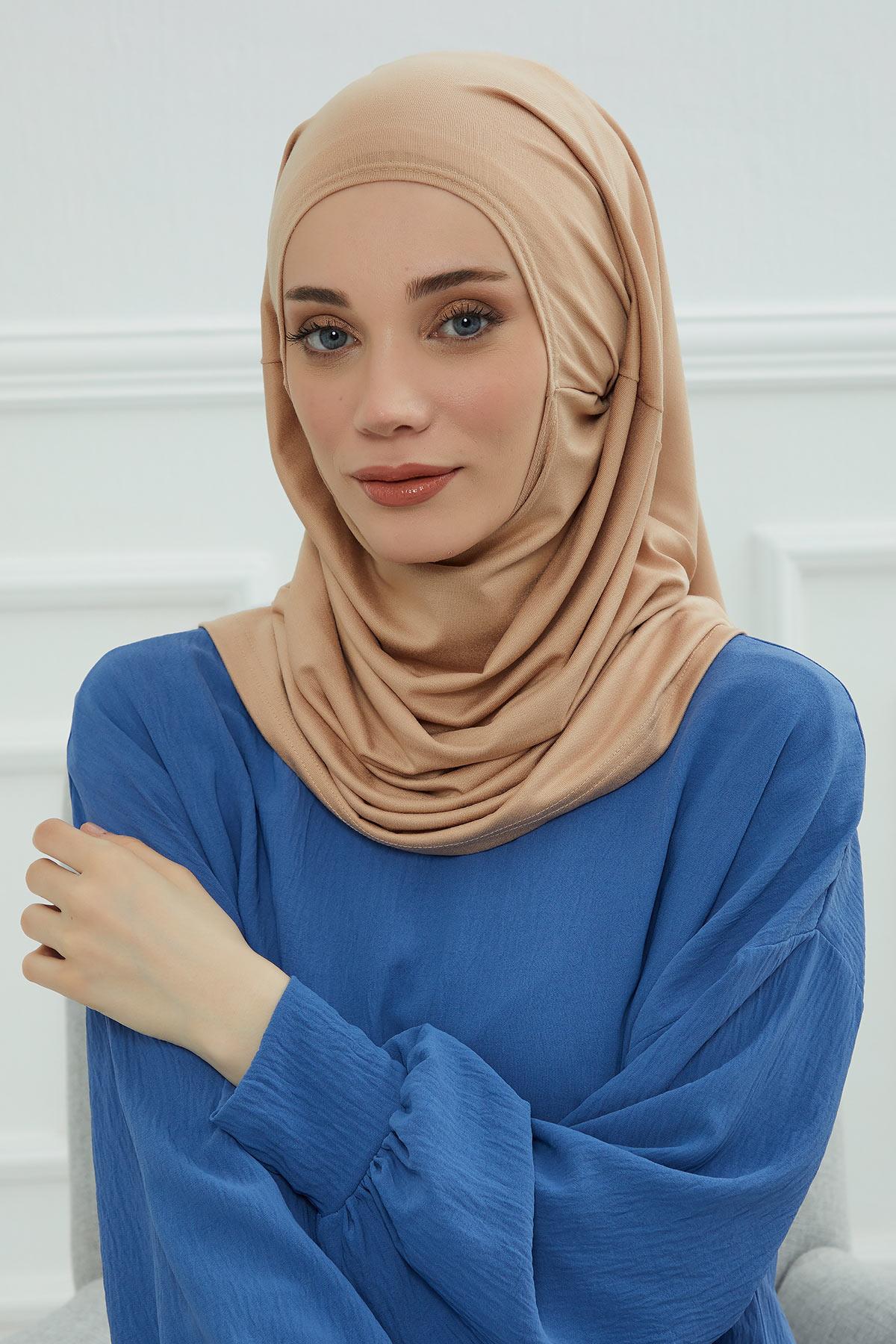 Tasarım Penye Bone,B-33 Sütlü Kahve