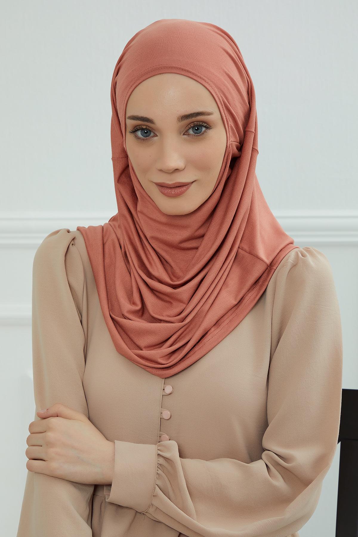 Tasarım Penye Bone,B-33 Somon