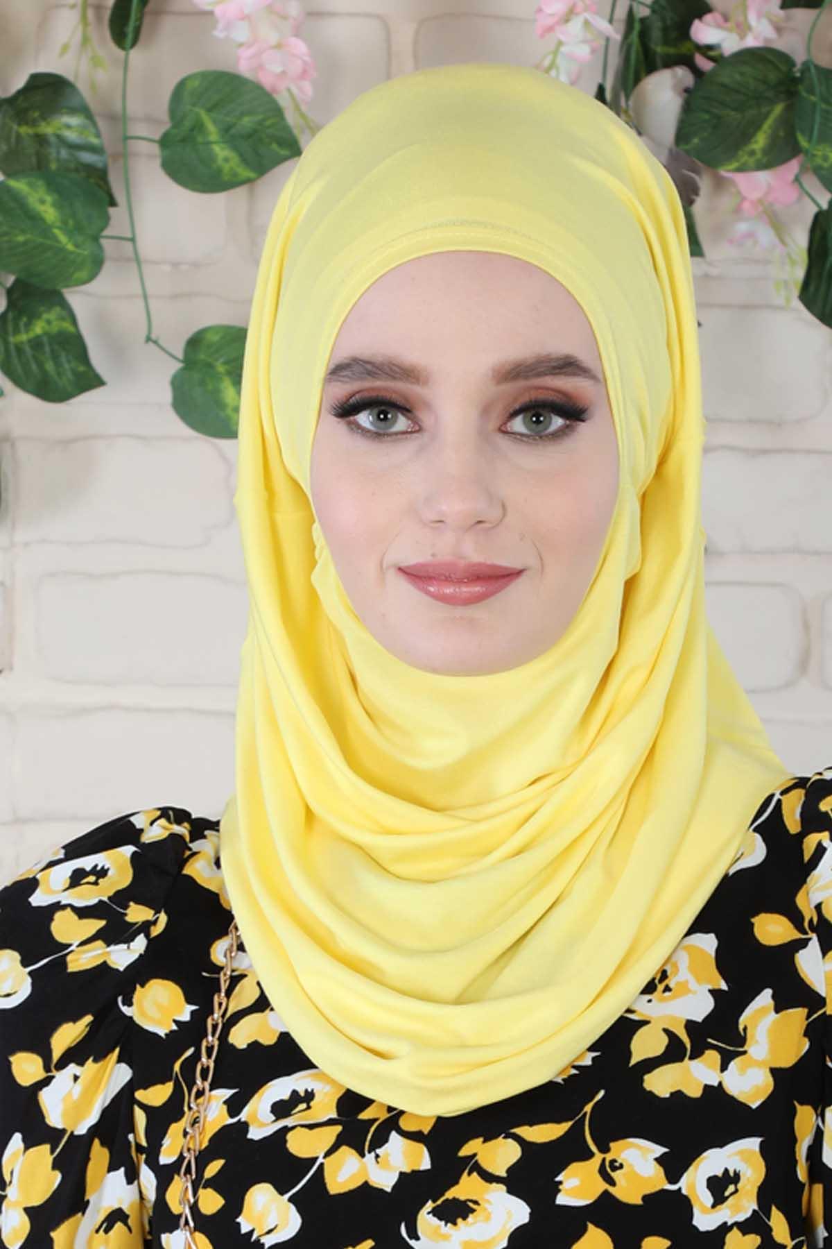 Tasarım Penye Bone,B-33 Sarı