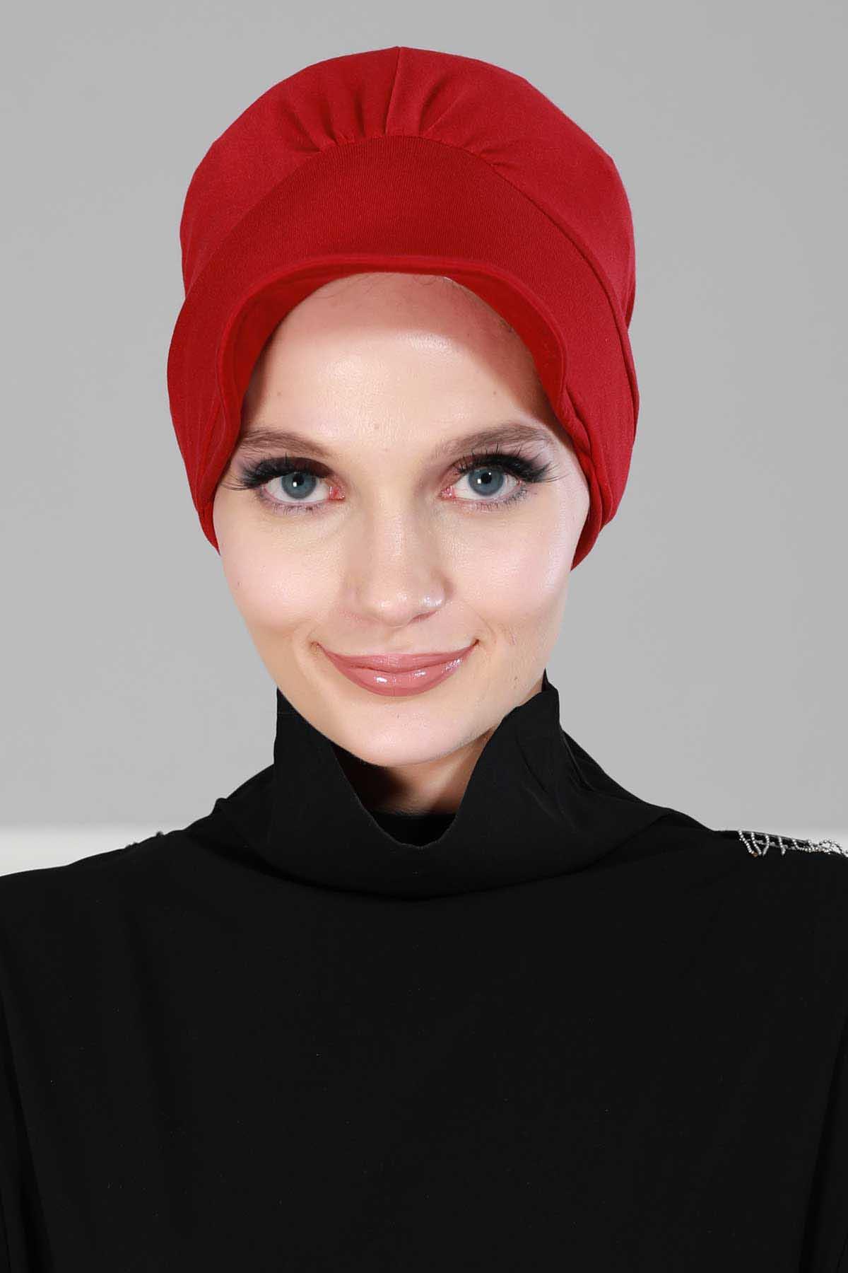 Şapkalı Penye Bone,B-30 Bordo