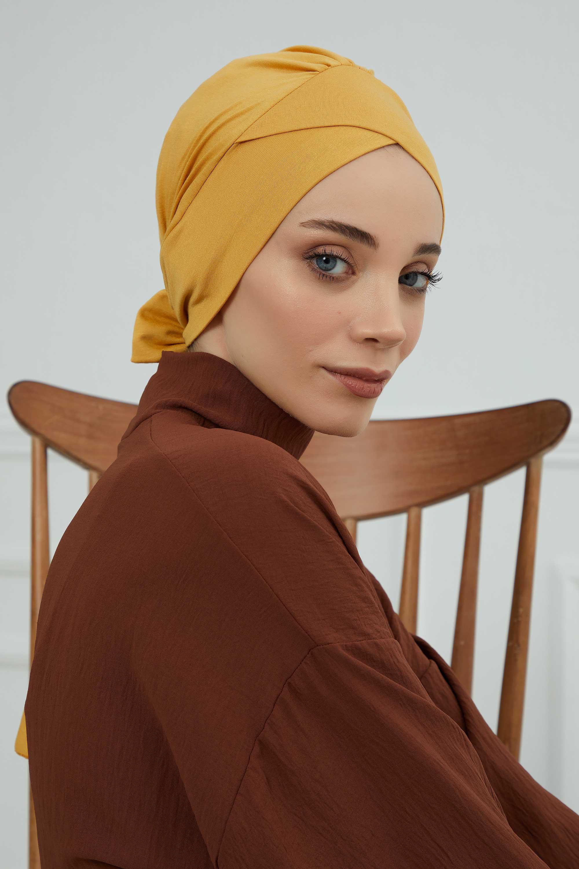 Kuşaklı Penye Bone,B-31 Hardal Sarısı