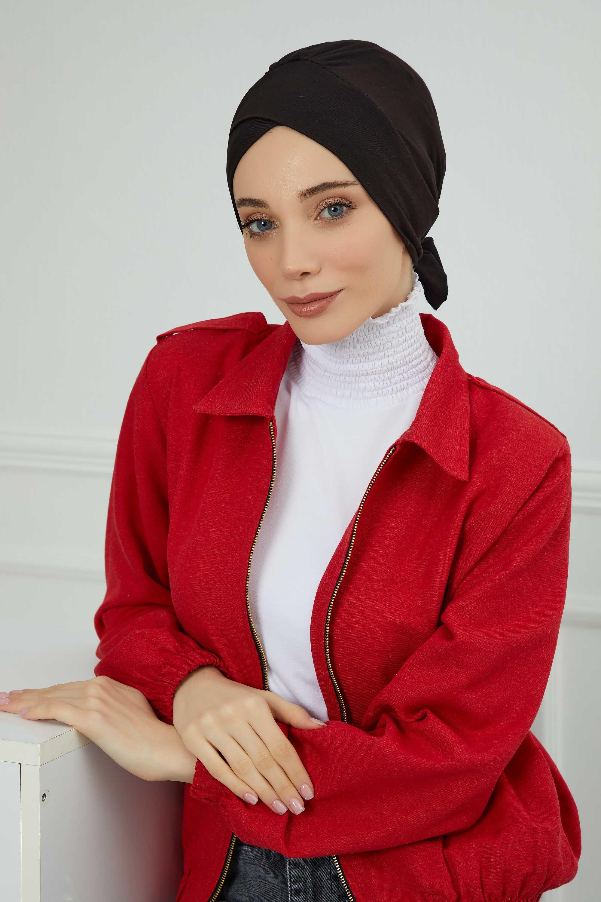 Kuşaklı Penye Bone,B-31 Siyah